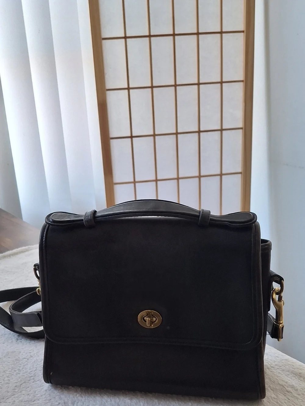Coach structured crossbody